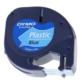 Cinta plástico dymo letratag 12 mm. x 4 m. negro/azul (s0721650) Precio: 10.95000027. SKU: BIXS0721650