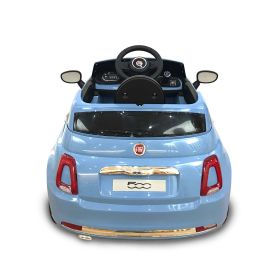 Fiat 500 6V Azul Radio Control Licencia Tachan