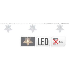 Guirnalda a pilas fija 10 leds con estrellas luz blanco frio 1,3m Precio: 3.0250004356. SKU: B1CTEEY5M7