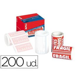 Apli Etiquetas Impresas 'Frágil' 100x50 mm C-Romos Rollo De 200 Blanco-Rojo Precio: 9.0749998427. SKU: B156EYGKY8