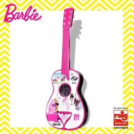 Guitarra plastico en estuche 4 cuerdas barbie