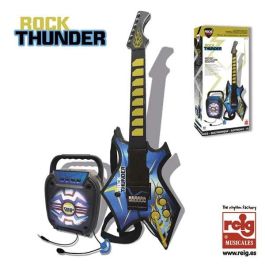 Guitarra elctronica rock thunder mas bafle con bluetooth.