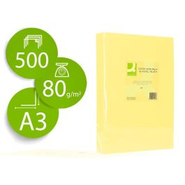 Papel Color Q-Connect Din A3 80 gr Amarillo Paquete De 500 Hojas Precio: 27.2249995281. SKU: B15FFX8XVJ