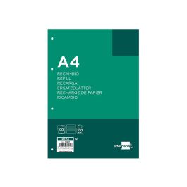 Recambio Liderpapel A4 100 Hojas 100 gr-M2 Rayado Horizontal 4 Taladros Bandas De 5 Colores 24 unidades