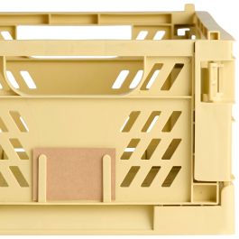 Caja de almacenaje plegable 50x33x20cm arena amarilla day
