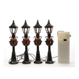 Farolas para escenas navideñas set de 4 ø2,5x12cm 4 leds Precio: 7.99000026. SKU: B1F6M3KFF2