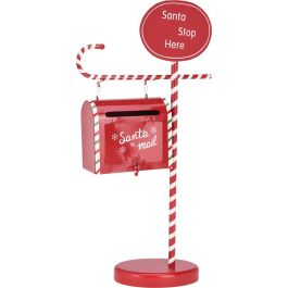 Basics Buzón decorativo Navidad Papá Noel, metal y madera, rojo, 51cm Precio: 15.98999996. SKU: B16WK84F5H