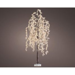 Arbol microled sauce de flores blancas, fijo, 600 leds, ø80cm x alto 210cm blanco calido,lumineo Precio: 199.95000014. SKU: B1BR9Q8BXS