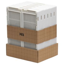 Caja de almacenaje plegable 2pcs set 33x24.5x15cm natural