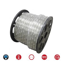 Tubo flexible 2 vias fijo 48m. 30 led/m ip44 azul