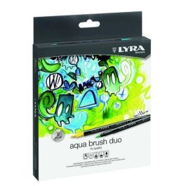 Lyra Rotuladores Aqua Brush Duo, caja 24 colores, punta de pincel y fina (1mm) para artistas, diseñadores y aficionados, tinta base agua Precio: 41.68999945. SKU: B1EDYTTPNQ