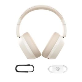 BASEUS BASS 35 MAX Auriculares Inalámbricos y Cable Bluetooth 5.3, 50h, Beige