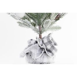 DKD Home Decor: Árbol de Navidad Alpina, Colores Verde y Blanco, 66 cm de Alto, de Plástico PE, Pack de 2 Unidades