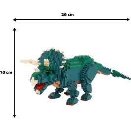 Figura de ladrillo - BANDAI - NANOBLOCK - Triceratops Deluxe - 930 piezas