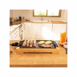 Cecotec 03091 Plancha Asar Grill Eléctrica 2000W, Mixta Antiadherente RockStone, Extraíble Lavavajillas, Bambú Cecotec 03091 Plancha Asar Grill Eléctrica 2000W, Mixta Antiadherente RockStone, Extraíble Lavavajillas, Bambú