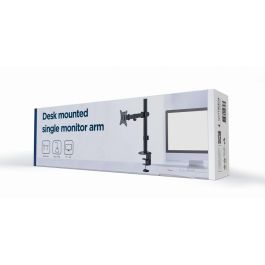 Gembird MA-D1-03 Soporte de Monitor de Escritorio para Pantallas hasta 32'' (9kg) VESA 75/100, Brazo Único, Inclinable y Giratorio Negro
