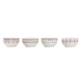 DKD Home Decor Bol Porcelana New Bone Rosa Blanco 13 x 7 x 13 cm (12 Unidades) Precio: 22.58999941. SKU: B147NXJYB5