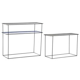 DKD Home Decor Consola Moderna Morden Court de Metal Azul y Negro, Doble Cara con 1 Estantería, 27.5x65x80 cm (Set de 2) DKD Home Decor Consola Moderna Morden Court de Metal Azul y Negro, Doble Cara con 1 Estantería, 27.5x65x80 cm (Set de 2) Precio: 96.95000007. SKU: S3033237