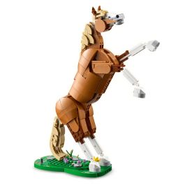 LEGO 31166 Caballo Noble Creator 3 en 1, Juguete de Construcción Articulado con Oso y Ciervo para Niños +9 años