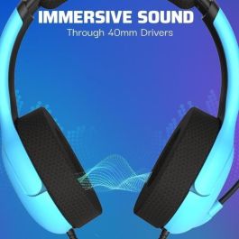PDP PDP1705966927800 Auriculares Gaming con Cable Airlite Azul Neptuno para PS4/PS5 Micrófono de Brazo Diadema Supraaural