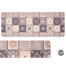 Kinvara Alfombra de Cocina Efecto Azulejo Estampado 45x120 cm - Poliéster y TPE (Set de 12) Precio: 57.79000051. SKU: B18XWFQR2D