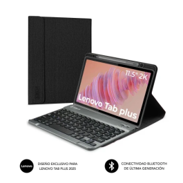 SUBBLIM SUBKT3-BTL330 KeyTab Pro BT para Lenovo Tab Plus 11.5" (2025) - Teclado Bluetooth y Funda Folio Negro