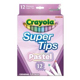 Crayola Rotuladores Punta Lavables Colores Pastel 12 ud. 20,5x13x1,3 cm Precio: 3.95000023. SKU: S2411026