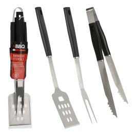 Set de utensilios para barbacoa 3 piezas color negro Precio: 12.94999959. SKU: B1DJBTAQW6