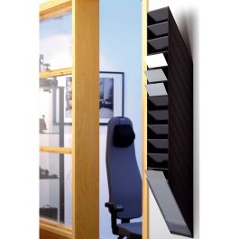 Durable Dispensador De Folletos Flexiboxx 12 Compartimentos A4 En Vertical Negro Durable Dispensador De Folletos Flexiboxx 12 Compartimentos A4 En Vertical Negro