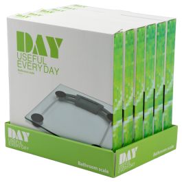 Báscula para baño (hasta 180kg) transparente day