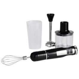 Batidora manual con accesorios 600w acero inoxidable/negro day