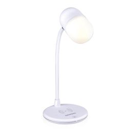 Lámpara LED con Altavoz y Cargador Inalámbrico Grundig Blanco 10 W 50 lm Ø 12 x 26 cm Plástico 3 en 1 Precio: 27.95000054. SKU: B16QWTT74F