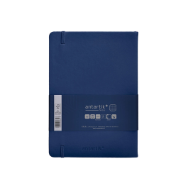 Antartik Cuaderno A5 Tapa Dura 100 Hojas Cuadriculadas Azul Marino 80gr FSC