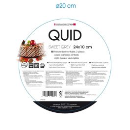 Molde Desmontable Acero Pintado Sweet Grey Quid 24x10 cm