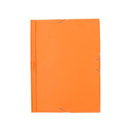 Carpeta Liderpapel Gomas Plastico Folio Solapas Color Naranja