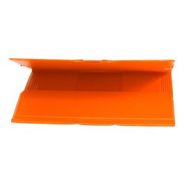 Carpeta Liderpapel Gomas Plastico Folio Solapas Color Naranja