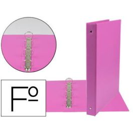 Carpeta Liderpapel 4 Anillas 25 mm Redondas Plastico Folio Color Fucsia Precio: 5.79000004. SKU: B179AY4EQP