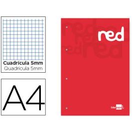 Bloc Encolado Liderpapel Cuadro 5 mm Rojo A4 Natural 100 Hojas 100 gr-M2 Precio: 2.59000016. SKU: B1GWZZF3X8