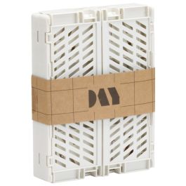 Caja de almacenaje plegable 2pcs set 17x12.5x7cm natural day