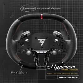 Thrustmaster Hypercar Wheel Add-On Volante para PC, PS4, PS5, Compatible con T818 y T598, 25 Botones, Negro/Plata - 4060304