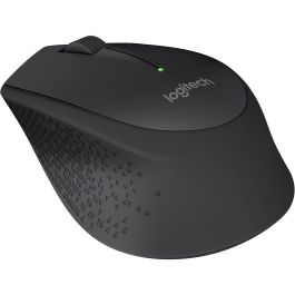 Logitech M280 Ratón Inalámbrico RF Negro para PC, Diseño Ergonómico Asimétrico, Rueda Ancha, Batería 18 Meses