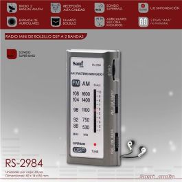 SAMI Radio Portátil MINI XS de Bolsillo con Sintonía AM/FM