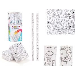 Papel Regalo 0,70X1,5M Extraterrestres Y Vehiculos Pincello (50 Unidades)
