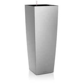 Maceta LECHUZA Cubico Alto Premium 40 - juego completo, plata metalizada Precio: 222.50000058. SKU: B16SRM6DFV