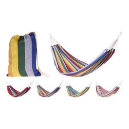 Basics Hamaca de Jardín de Polialgodón 60% Algodón 40% Poliéster, 200 x 100 cm, Carga Máx. 110 kg, Longitud Total 280 cm con Cuerdas, Incluye Bolsa de Transporte, Colores Surtidos Precio: 13.8787. SKU: B185SAC5PD