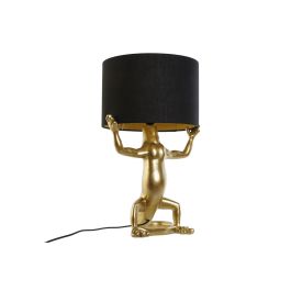 Lámpara de mesa Home ESPRIT Negro Dorado Resina 50 W 220 V 31 x 28 x 50 cm (2 Unidades) Precio: 63.50000019. SKU: B18GH3EJXP