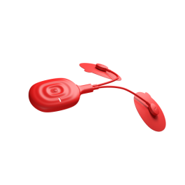 THERABODY Theragun PowerDot 2.0 Duo estimulador muscular electrónico PD01920-01, intensidad ajustable, 4 electrodos, Rojo