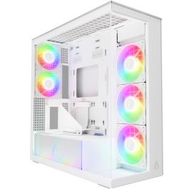 ARCTIC Xtender VG (White) Midi Torre PC EATX con Panel de Vidrio Templado y Soporte para GPU Vertical