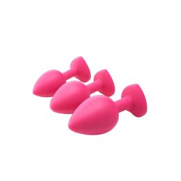 Plug Anal Dream Toys Flirts Rosa 3 Piezas