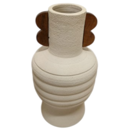 DKD Home Decor Jarrón Urban de Terracota y Mango Crudo Marrón 28x33x28 cm con Asas DKD Home Decor Jarrón Urban de Terracota y Mango Crudo Marrón 28x33x28 cm con Asas Precio: 35.50000003. SKU: B15S39A7NS